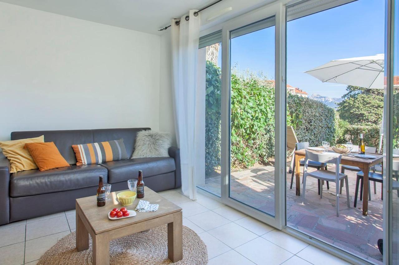 Mare Appart Avec Jardin Et Bbq Vue Mer Et Montagne Plage Et Port A 2 Pas Calvi  Kültér fotó