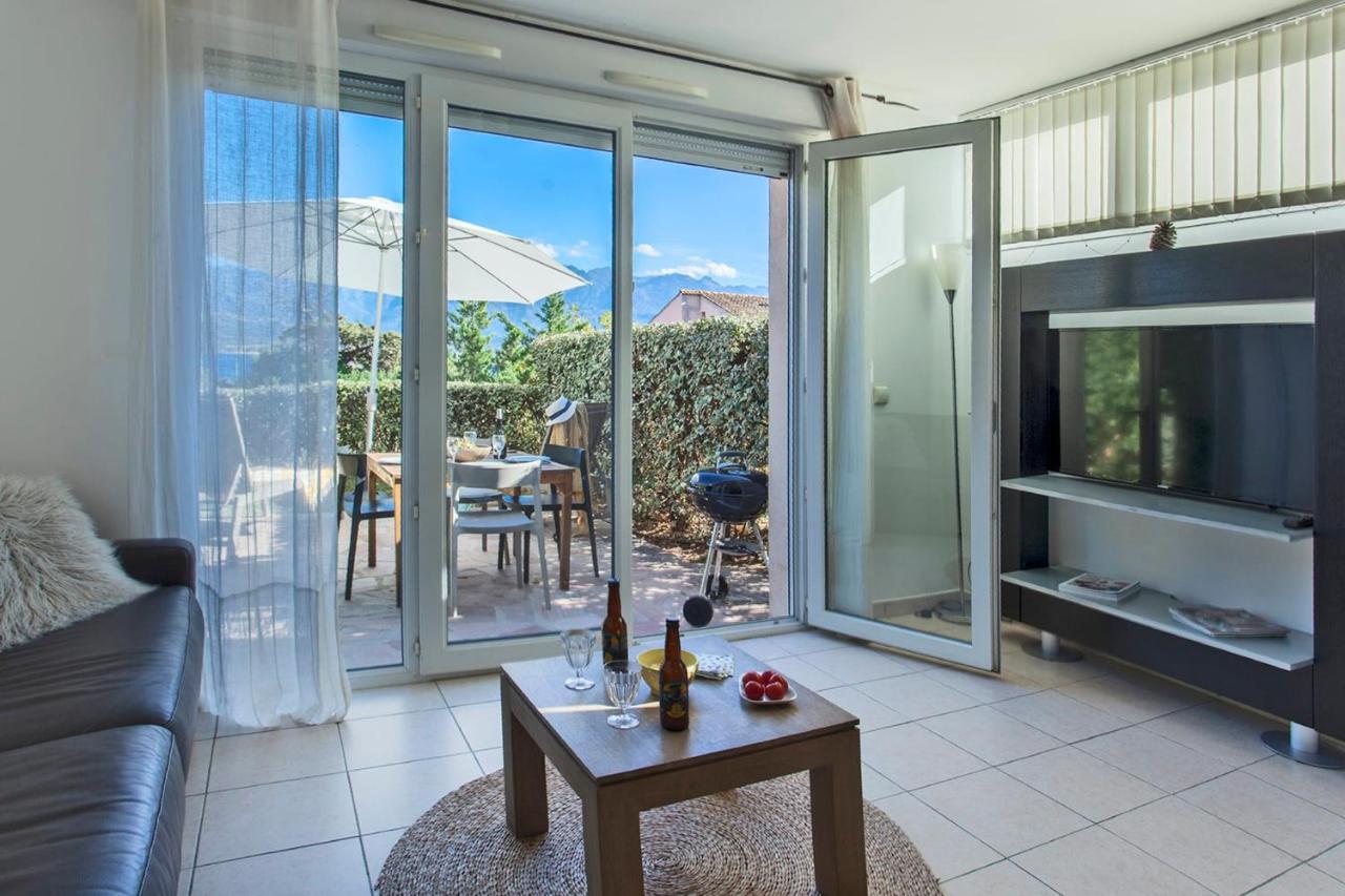 Mare Appart Avec Jardin Et Bbq Vue Mer Et Montagne Plage Et Port A 2 Pas Calvi  Kültér fotó