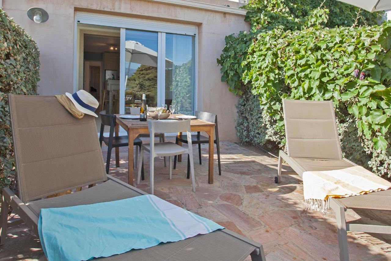 Mare Appart Avec Jardin Et Bbq Vue Mer Et Montagne Plage Et Port A 2 Pas Calvi  Kültér fotó